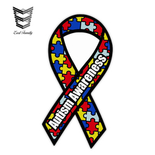 EARLFAMILY 13cm X 6.9cm Autism Awareness AA Ribbon Car Truck Decal Sticker Car Window Bumper Motor Car Decals Accessories 2024 - buy cheap