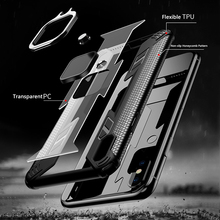 Магнитный чехол-подставка с кольцом на палец для Huawei P30 Pro Honor 10 Lite Y9, 2019, чехол из мягкого ТПУ + прозрачный ПК, противоударные бронированные чехлы 2022 - купить недорого