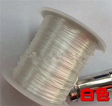 Nueva moda elástico hilos cuerdas blanco DIY perlas de cristal hilos cables de alambre de joyería 0,8mm 10 metros Whsle precio 2024 - compra barato
