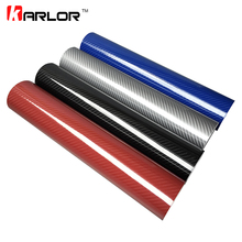 High Glossy 30CM*152CM 5D Carbon Fiber Vinyl Film Auto Wrapping Film Motorcycle Tablet Car Styling Stickers with Air Free Bubble 2024 - купить недорого