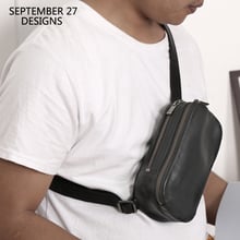 New Fashion Men's Chest Bag Genuine Leather Luxury Handmade Male Small Crossbody Messenger Cell Phone Bags Satchel Handbag 2024 - buy cheap