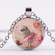 3 colors new arrival hedgehog in the mist pendant necklace long chain statement handmade necklace fashion for women 2024 - buy cheap