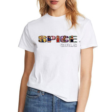 Vintage Spice Girls T-Shirt 2019 Tour Concert Ladies Women Girls Baggy Tee Shirt Femme Summer Short Sleeve Aesthetic Clothes 2024 - buy cheap