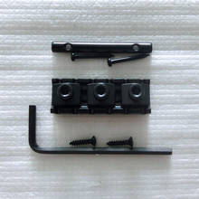 Free Shipping guitar parts Black color FR style string retainer and 43MM locking guitar nut 2024 - buy cheap