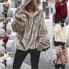 WIPU 5 Colors Solid Fashion Women Sweatshirts With Hooded 2019 New Fashion Pullovers Female Hoodie Autumn Winter Hoodies 2024 - buy cheap