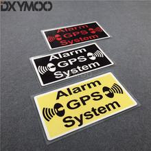 Warning GPS Tracking Alarm System Car Styling Decals Bike Moto Laptop GPS Funny Sticker 12x6.5cm 2024 - buy cheap