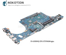 NOKOTION BCV00 материнская плата для ноутбука Dell Inspiron 15 7566, материнская плата GTX 960M GPU, процессор DDR4 для ноутбука, с процессором DDR4 2024 - купить недорого