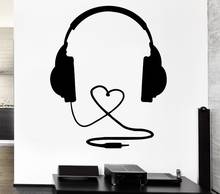 2015 Music Stylist Vinyl Wall Decal Headphones Music Sign Rock Pop Songs Cool Decor For Bedroom Art Wall Sticker Home Decoration 2024 - buy cheap