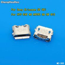 ChengHaoRan 2-10 шт. зарядный порт для Sony Ericsson U5 U5i Micro USB разъем для HTC EVO 4G A9292 G6 G8 G13 2024 - купить недорого