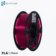 NORTHCUBE-filamento PLA para impresora 3D, 1,75mm, 1kg(2.2lbs) +/-0,02mm, Color púrpura transparente 2024 - compra barato