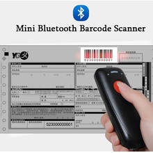 Pocket Wireless Bluetooth Barcode Scanner Laser Portable Reader Red Light CCD Bar Code Scanner for IOS Android Windows 2024 - buy cheap