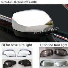 Cubierta de espejo retrovisor de coche, embellecedor lateral de marco redondo para Subaru Outback 2015 2016 2017 2024 - compra barato