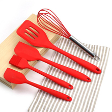 5Pcs/Set Silicone Cooking Tool Sets Egg Beater Spoon Spatula Oil Brush Kitchenware Kitchen Utensils Sets For Kitchen Hot 400gE 2024 - buy cheap