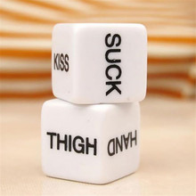 2pcs 6 sides Funny Sex Dice, sex pose luminous dice Romance Position Love Adult Games Sex Toys Erotic Craps Pipe For Couples 2024 - buy cheap