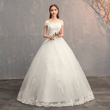 Applique Ball Gowns Lace Wedding Dresses 2019 Plus Size Vintage China Bridal Dress Princess Wedding Gown Real Photo 2024 - buy cheap