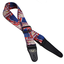 USA Impression Pattern Guitar Strap Electric Guitar Acoustic Guitar Folk Guitar Bass Strap 2024 - buy cheap