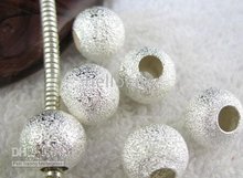 300PCS Silver plated stardust Metal Beads WITH BIG HOLE M7293 2024 - buy cheap