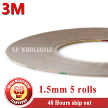Promotion Free shipping 5x 1.5mm*55M 3M 9495LE 300LSE Super Strong Sticky Double Sided Adhesive Tape for iPad mini iphone 2024 - купить недорого