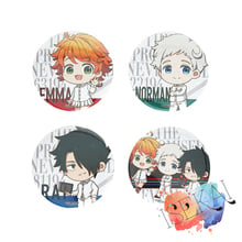 The Promised Neverland Anime Metal Badge Emma Norman Ray Kawaii Cute Badge Brooch Pins 2024 - buy cheap