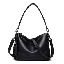 Women Hobos Messenger Bag Luxury Ladies Leather Soft Handbag Female Designer Crossbody Shoulder Tote Bag Bolsa Feminina C1090 2024 - buy cheap