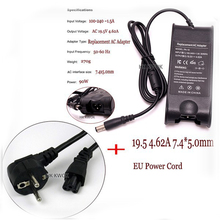 Power Adapter For DELL Laptop 19.5V 4.62A + EU Plug For Dell inspiron PA-10 1545 N4010 N4030 N4050 D610 D620 D630 Pa-1900-02D 2024 - buy cheap