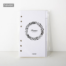 2018 Yiwi Never Original A6 Loose leaf Spiral Planner Filler Pages Weekly Monthly Grid Notebook Inside Pages 2024 - buy cheap