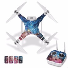 [J30028] Starry sky Waterproof PVC Decal Skin Sticker For DJI Phantom 3 Drone body protection film+remote Controller cover 2024 - buy cheap