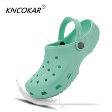 KNCOKAR-Sandalias y zapatillas de verano para parejas, zapatos antideslizantes con agujeros, zapatillas de playa para exteriores 2024 - compra barato