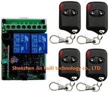 DC12V 2CH 4patch lamp Wireless Remote Control Switch System 1*Receiver + 4 *cat eye Transmitters for Appliances Gate Garage Door 2024 - buy cheap