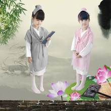 Костюм ханьфу для китайских старых детей, костюм для студентов династии Тан, костюм для выступления на сцене, костюм ханьфу для девочек 2024 - купить недорого