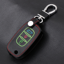 Luminous 3Button Car Key Leather Case Keychain Cover for Lada Sedan Largus Kalina Granta Vesta X-Ray XRay for Renault Key Shell 2024 - buy cheap