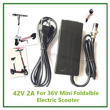 42V2A Li-ion Battery Charger for 36V Electric Scooter 2 Wheels Folding Electric Scooter E-Scooter Electric Skateboard Charger 2024 - buy cheap