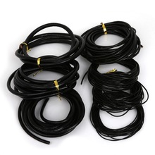 1mm 1.5mm 2mm 3mm 4mm 5mm 6mm Round Genuine Real Leather Jewelry Rope string Black Cord For Bracelet Necklace DIY Jewelry making 2024 - buy cheap