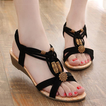 Sandalias de tacón alto para mujer, sandalias romanas con banda elástica, sandalias de verano sólidas para mujer 2024 - compra barato