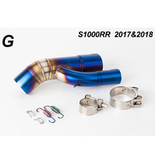 Silenciador de tubo de Escape para motocicleta, accesorios de dos colores para S1000RR, 2017, 2018 2024 - compra barato