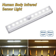 10 LED Motion PIR Sensor Light Automatic Light Sensing Night Light For Clothing Store 3M Adhesive Tape Wardrobe Lamp 2024 - buy cheap