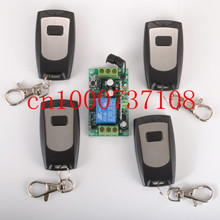 Controle remoto sem fio dc12v10a, receptor e transmissor de sistema para porta de garagem