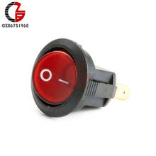 5 шт. мини 3-контактный круглый Красный SPDT ВКЛ-ВЫКЛ клавишный переключатель защелкивающийся переключатель 2024 - купить недорого