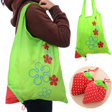 Strawberry Portable Storage Bag Foldable Shopping Bags Handbag organizer Reusable Folding Grocery Nylon eco tote Sundries 2024 - buy cheap