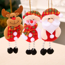 3 шт. Новая Рождественская елка фланелевая кукла кулон медведь снеговик лося Санта Клаус стиль Рождественская вечеринка украшение праздник поставки 8d 2024 - купить недорого