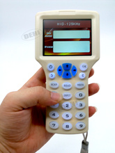 10 Частот RFID NFC копировальный аппарат на английском языке, устройство для записи, программатор для копирования, 5 шт. 125 кГц EM4305 брелоков, 5 шт. 13,56 МГц UID-ключей 2024 - купить недорого