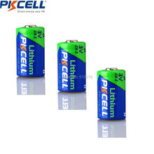 3 peças de bateria cilíndrica de lítio pkcell cr2 15270 crbrim 270 3v e 850mah 2024 - compre barato