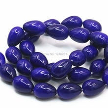 Gran oferta de adornos 9x13mm Perla azul oscuro regalos de navidad mujeres niñas perlas de imitación vidrio suelto joyería de cuentas DIY haciendo diseño 2024 - compra barato