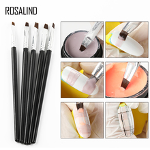 Кисти для ногтей ROSALIND 5 шт./компл. для нейл-арта акриловая ручка для рисования «сделай сам» дизайн 3D Типсы УФ-гель инструменты для маникюра 2024 - купить недорого