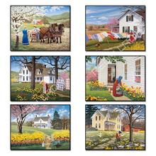 5D Diamond Embroidery Landscape Handmade Diamond Painting Village Full Round/Square Drill Diamond Mosaic Cross Stitch Home Decor 2024 - buy cheap