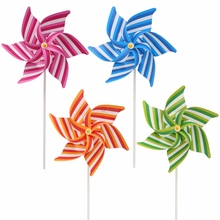 Striped Windmill Wind Spinner Home Garden Yard Decoration Kids Children Toys MAY07 dropshipping 2024 - buy cheap