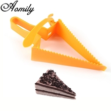 Aomily-cortador triangular para pastel, herramienta de cocina para postres, cumpleaños, bodas, pastelería, pan, Pizza 2024 - compra barato
