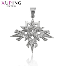 Xuping Fashion for Neutral Valentine's Gifts Rhodium Color Plated Pendant with Stainless Steel Jewelry S126.10-34656 2024 - buy cheap