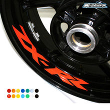 8 x personalizado aro interno decalques rodas adesivos reflexivos listras caber kawasaki ZX-RR 2024 - compre barato