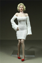 Ropa de vestir a escala 1/6 personalizada, nueva falda blanca Sexy ajustada para Phicen JIAOUL, modelo de cuerpo de acero, Juguetes 2024 - compra barato